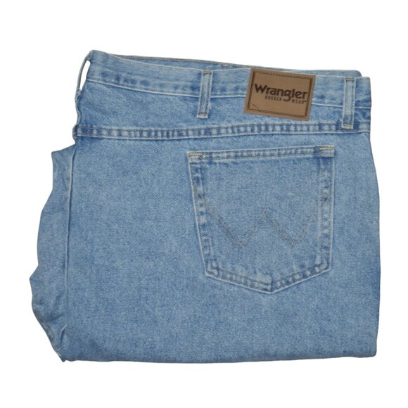 Wrangler Durable Rugged Wear Classic Fit Jean Men's Size 56x33 Blue NEW - Picture 1 of 10